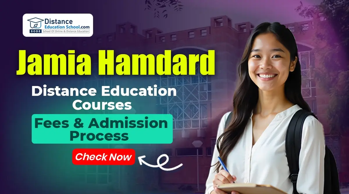 Jamia Hamdard distance education courses fees admission 2026