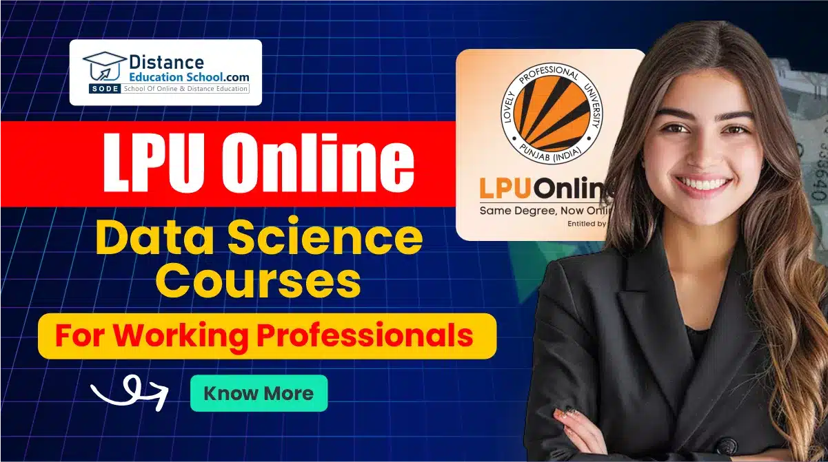 LPU online data science courses for working professionals 2026 India