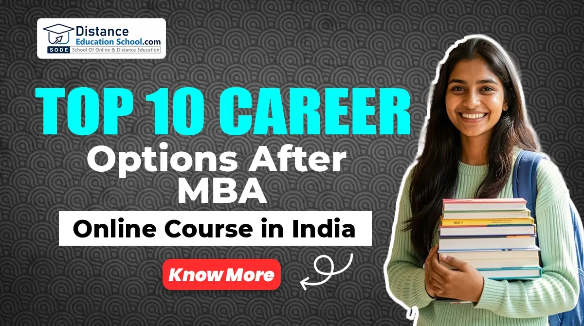 career options after MBA online course in India salary jobs
