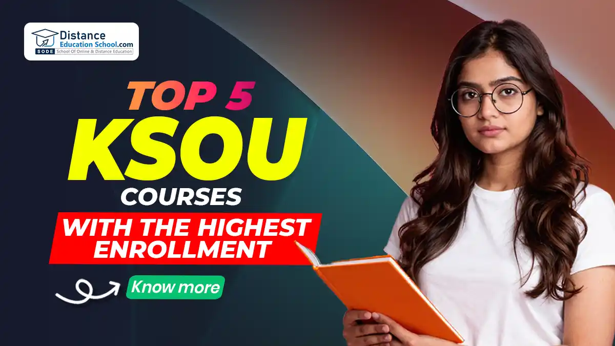 Top 5 KSOU courses with highest enrollment in 2026 including MBA MCom MA BSc BEd