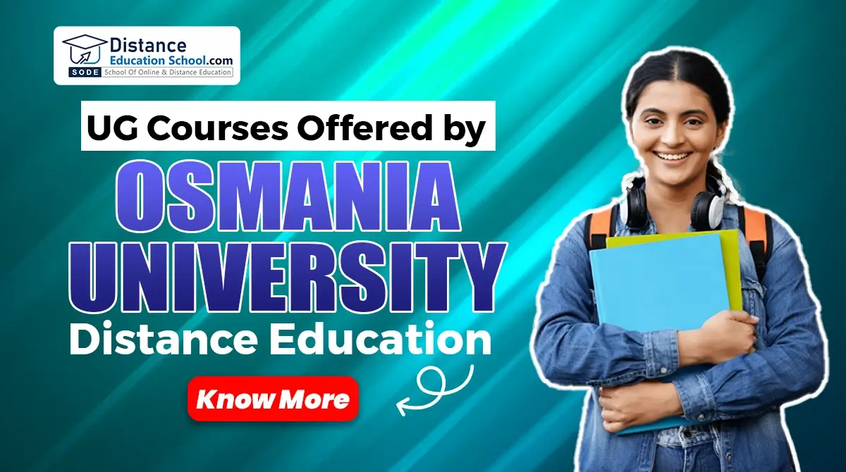 Osmania University distance education UG courses list and details
