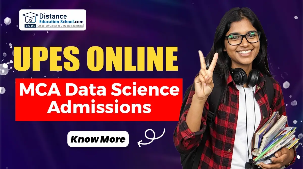 UPES Online MCA Data Science admission fees eligibility 2026
