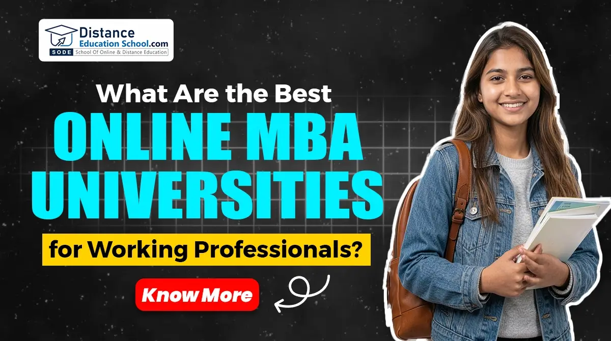 best online MBA universities for working professionals India