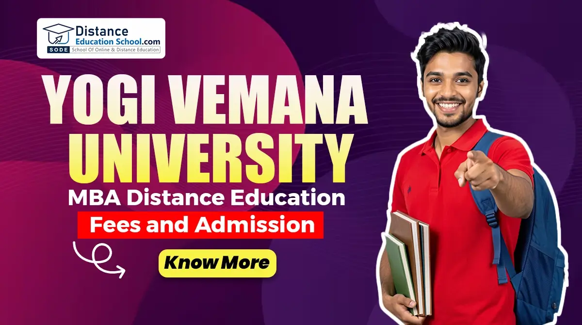Yogi Vemana University MBA Distance Education fees and admission 2026