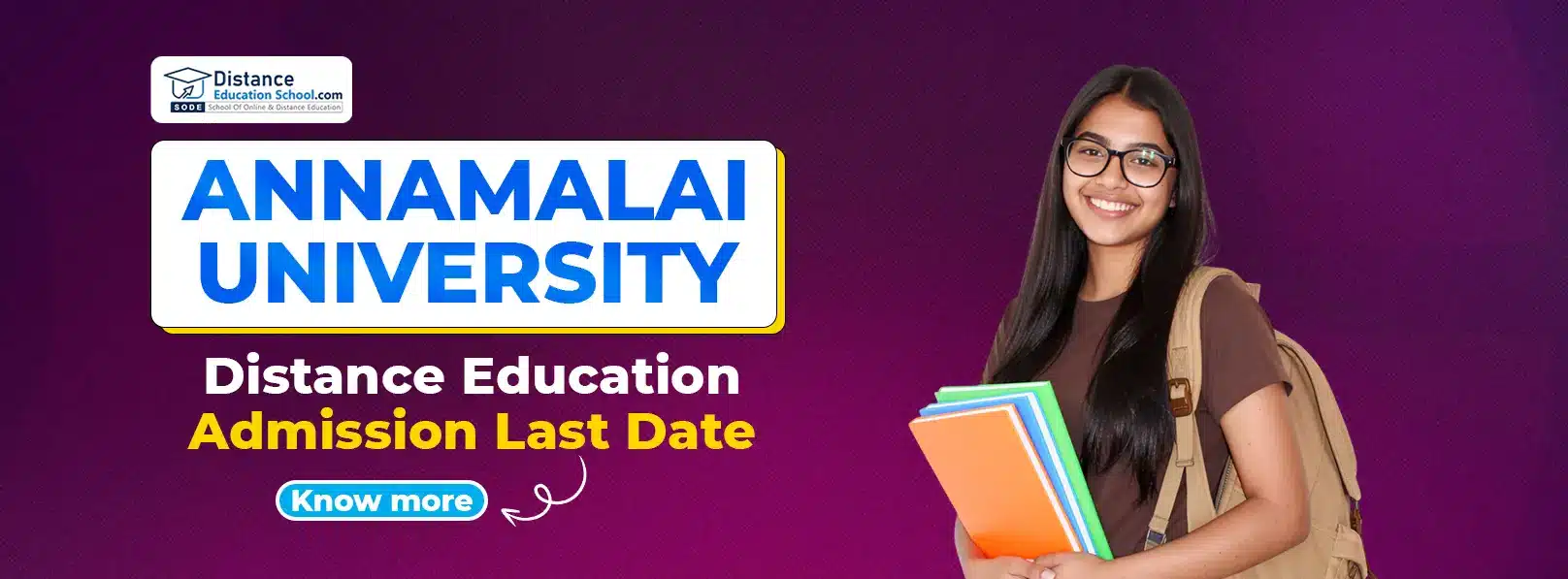 Annamalai University Distance Education Admission Last Date