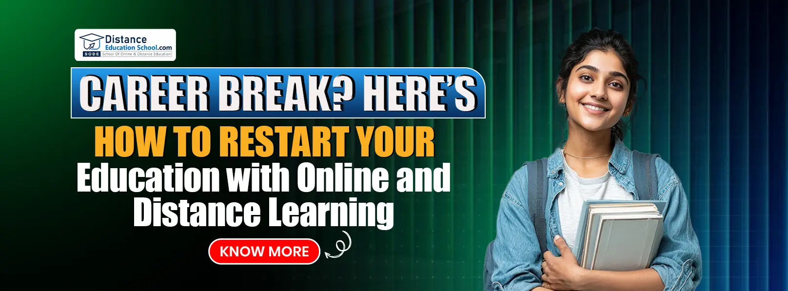 Restart your education after a career break with online and distance learning