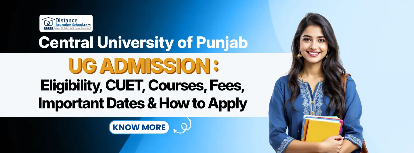 Central University of Punjab UG Admission 2026 eligibility, CUET, courses, fees and admission process