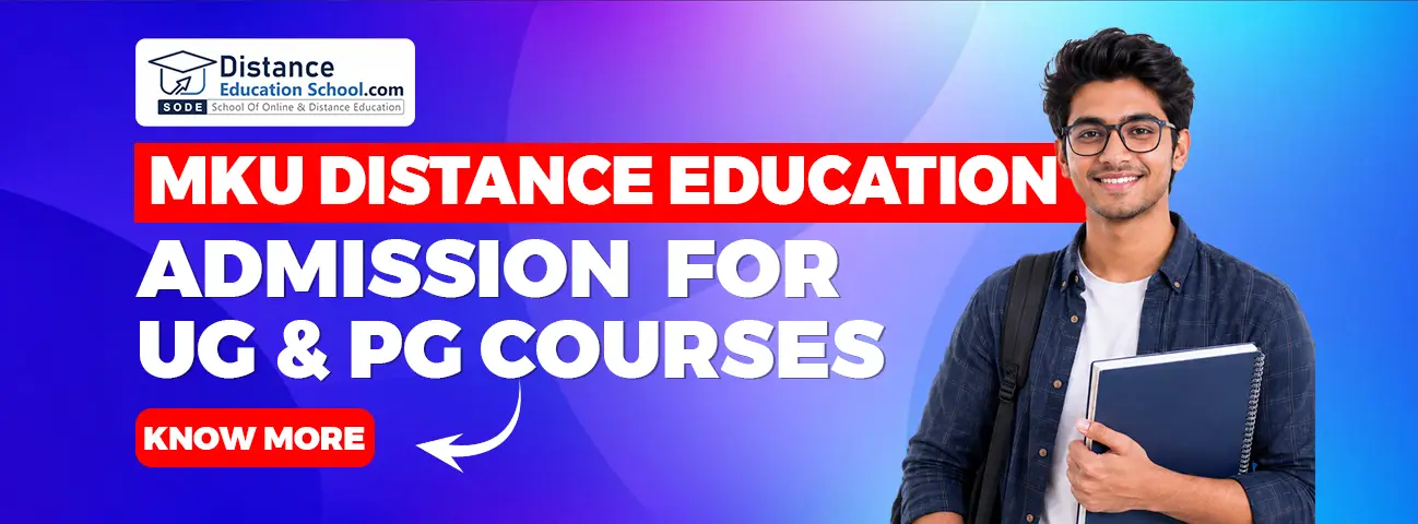 MKU Distance Education Admission 2026 for UG & PG Courses