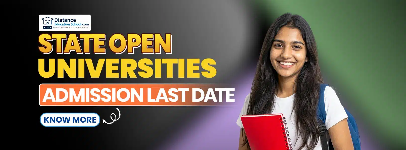 State open universities admission last date 2026 for July session in India
