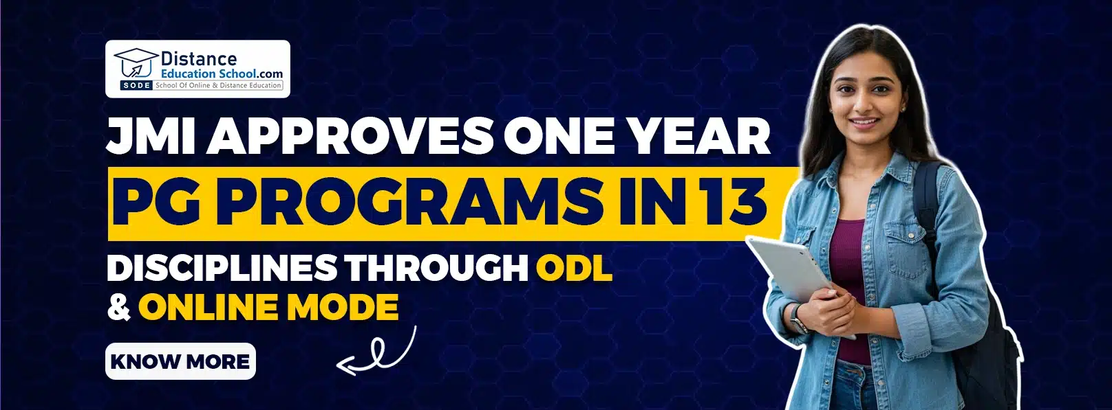 JMI One Year PG Programs Through ODL Online Mode